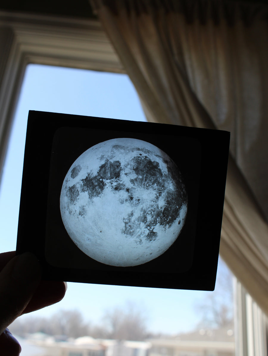 Full Moon - Yerkes Observatory Glass Slide