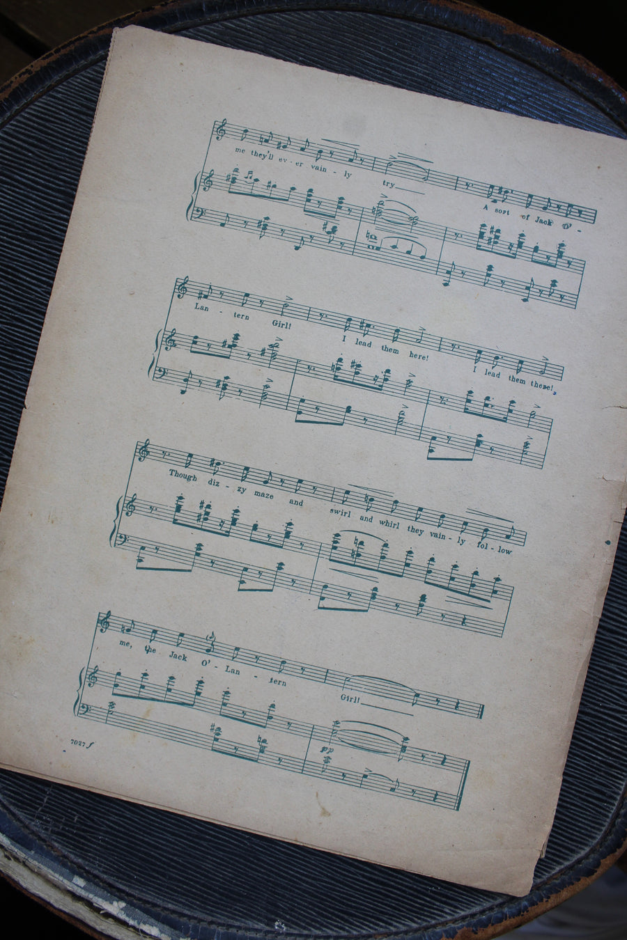 Jack O’Lantern Girl - Antique Sheet Music