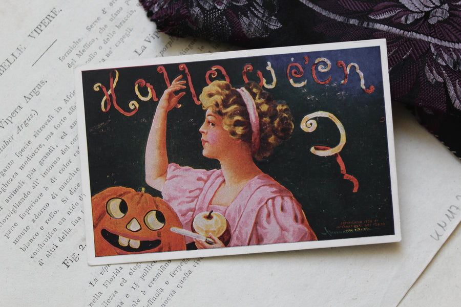 Bernhardt Wall 1908 Halloween Postcard
