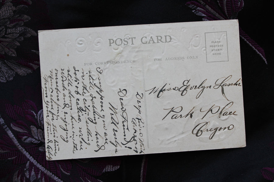 Bernhardt Wall 1908 Halloween Postcard