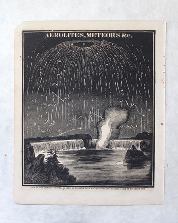 Aerolites, Meteors &c. - 1866 Astronomy Engravings