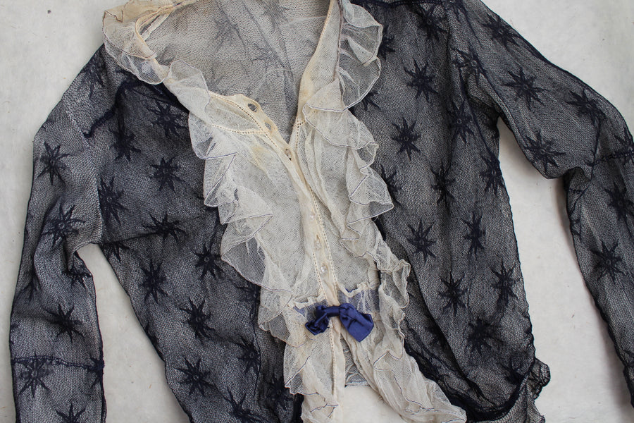 Edwardian Starry Mesh Blouse