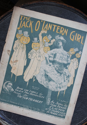 Jack O’Lantern Girl - Antique Sheet Music