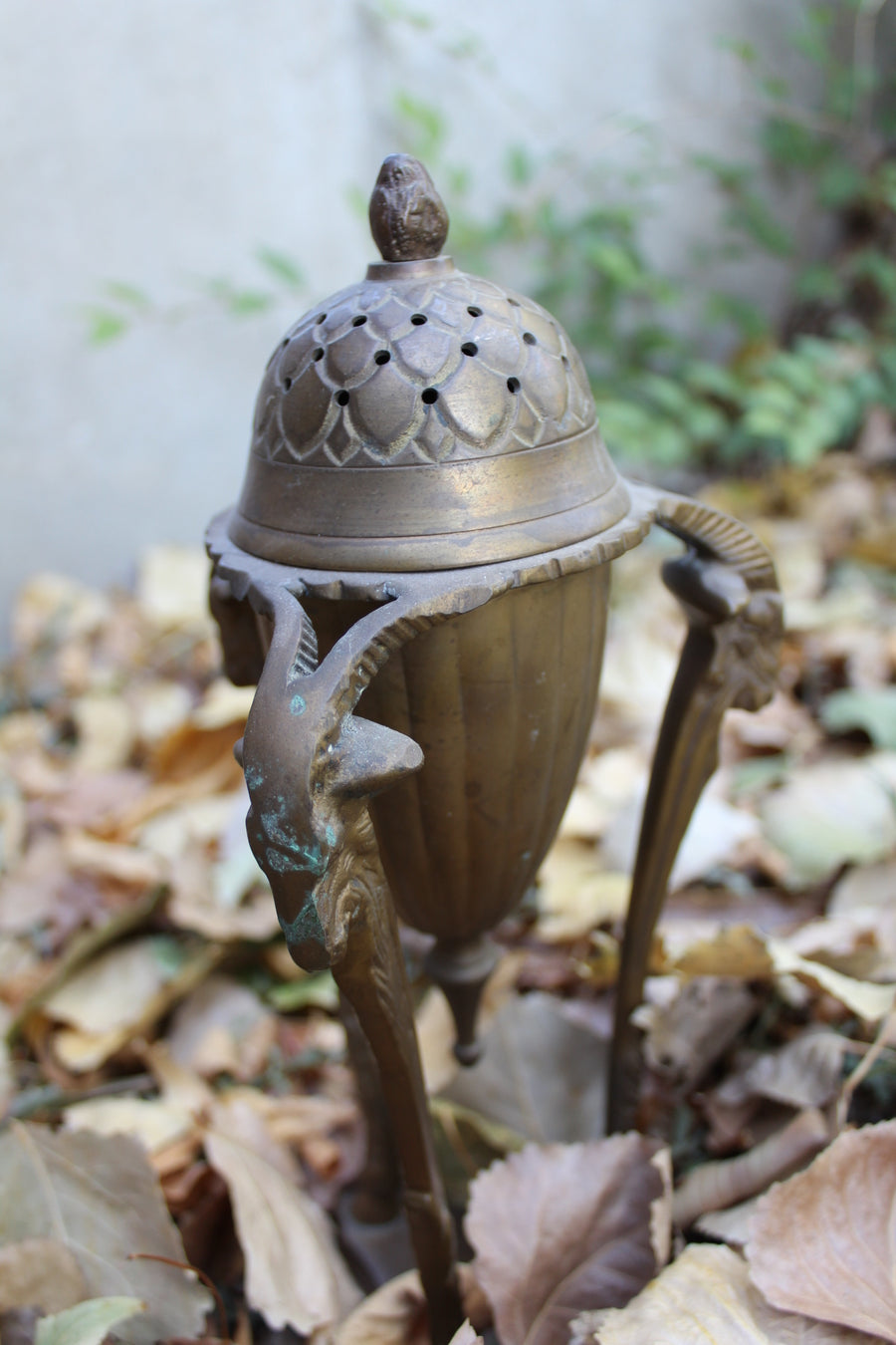 Vintage Bronze Goat Censer