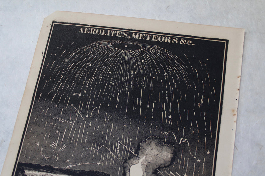 Aerolites, Meteors &c. - 1866 Astronomy Engravings