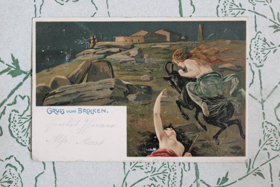 1900s Walpurgisnacht Postcard