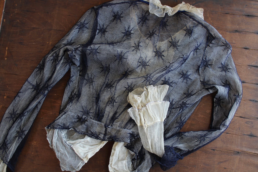 Edwardian Starry Mesh Blouse